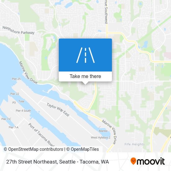27th Street Northeast map