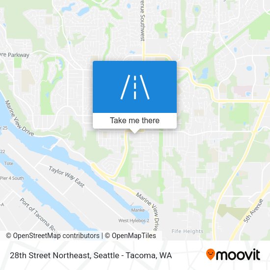 Mapa de 28th Street Northeast