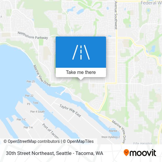 30th Street Northeast map
