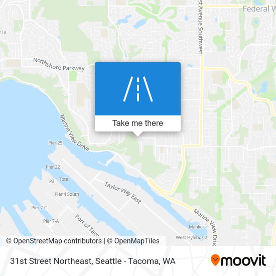 31st Street Northeast map