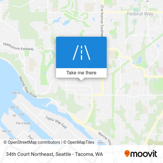 Mapa de 34th Court Northeast