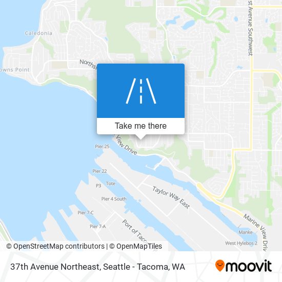 Mapa de 37th Avenue Northeast
