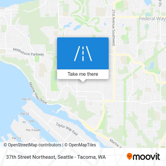 37th Street Northeast map