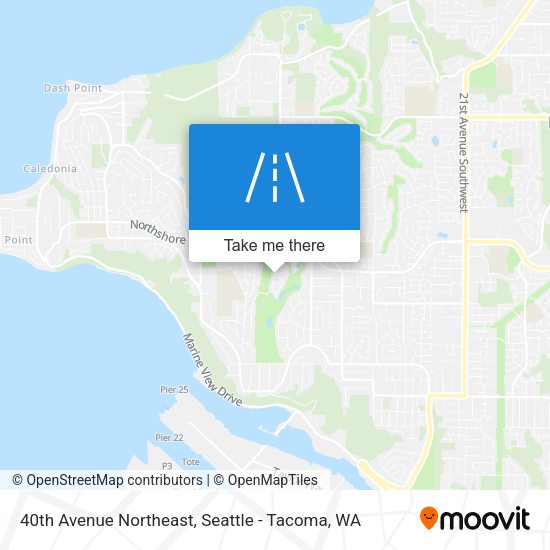 40th Avenue Northeast map