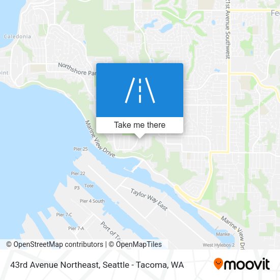 Mapa de 43rd Avenue Northeast