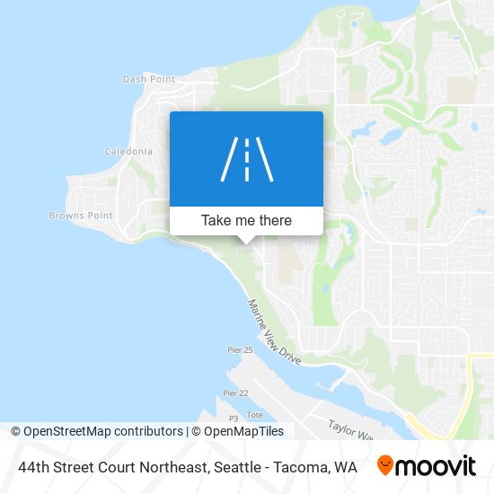 44th Street Court Northeast map