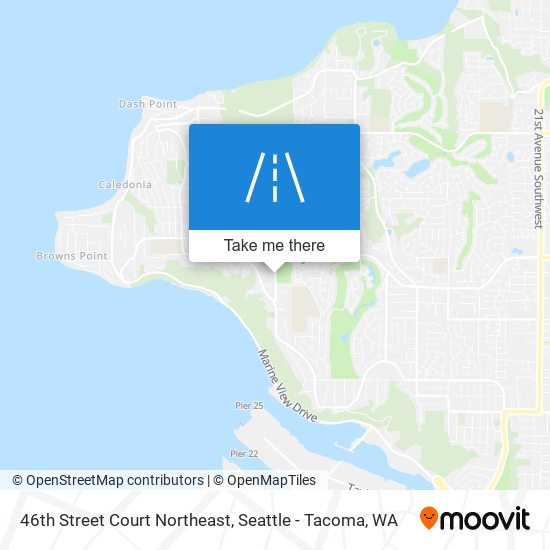 46th Street Court Northeast map