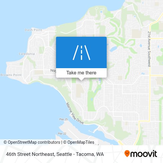 46th Street Northeast map