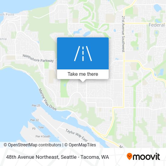 48th Avenue Northeast map