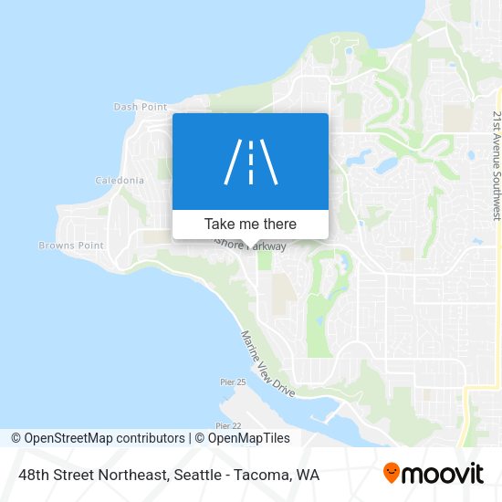 48th Street Northeast map