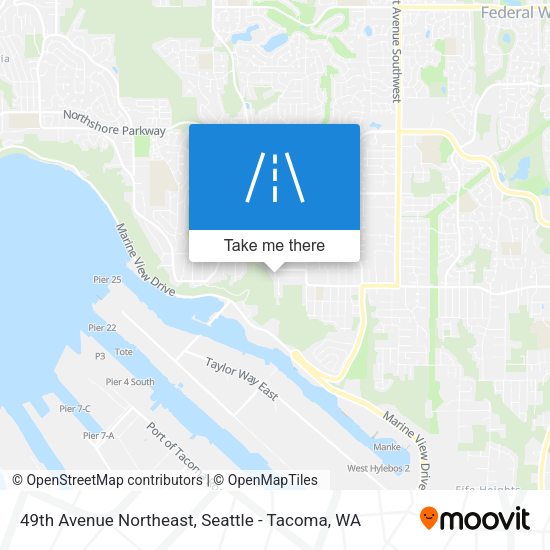49th Avenue Northeast map