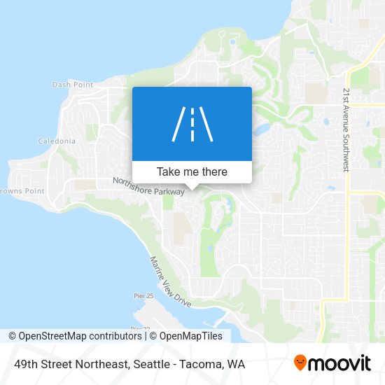 49th Street Northeast map