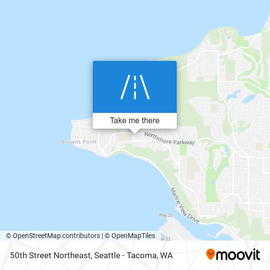 50th Street Northeast map