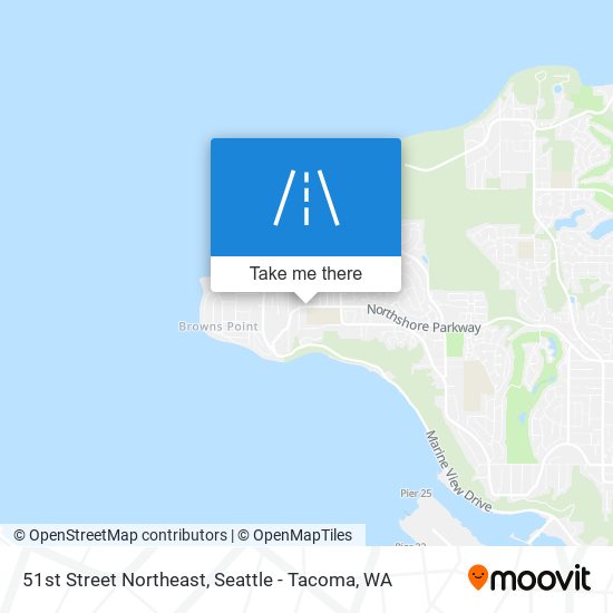 51st Street Northeast map