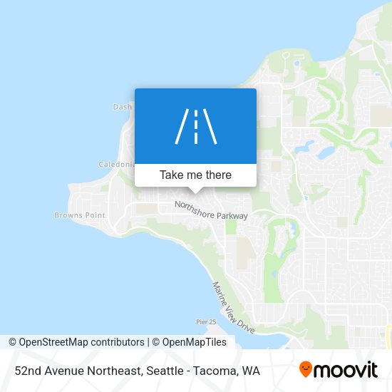 52nd Avenue Northeast map