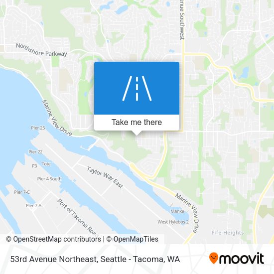 Mapa de 53rd Avenue Northeast