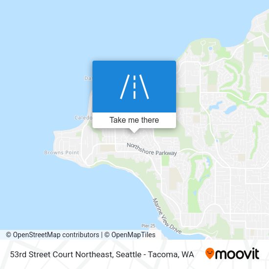 Mapa de 53rd Street Court Northeast