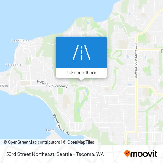 53rd Street Northeast map