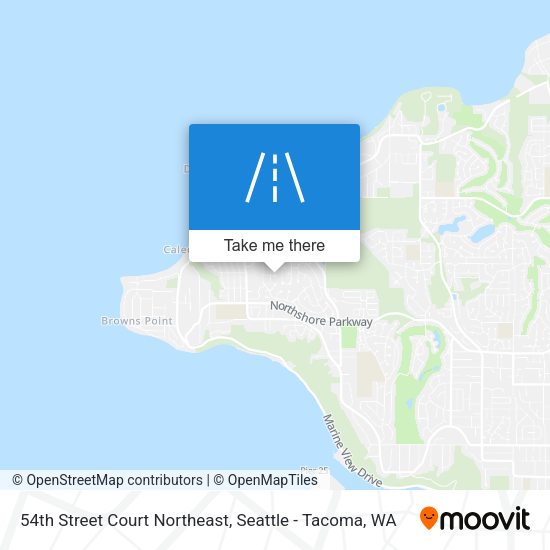 54th Street Court Northeast map