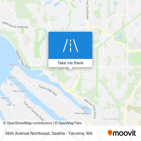 Mapa de 56th Avenue Northeast