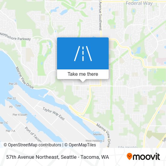 57th Avenue Northeast map