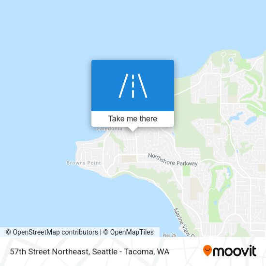 Mapa de 57th Street Northeast