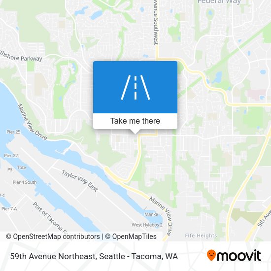 Mapa de 59th Avenue Northeast