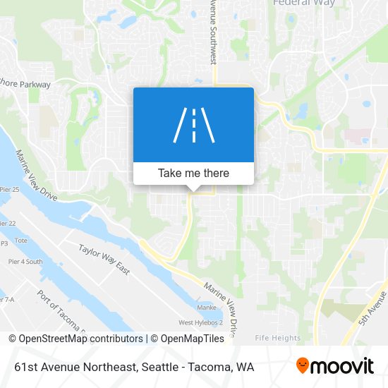 61st Avenue Northeast map