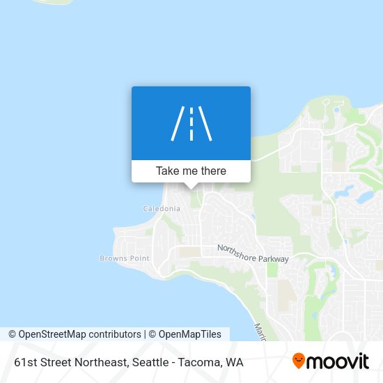 Mapa de 61st Street Northeast