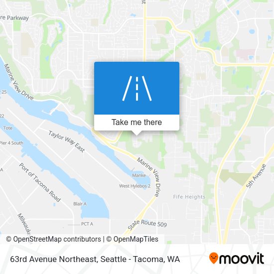 63rd Avenue Northeast map