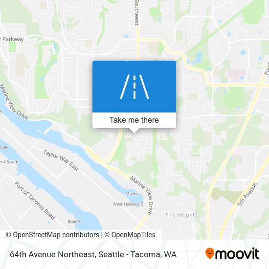 64th Avenue Northeast map