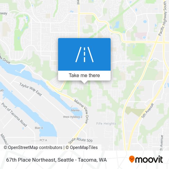 67th Place Northeast map
