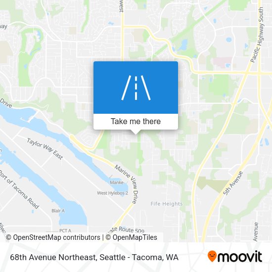 Mapa de 68th Avenue Northeast