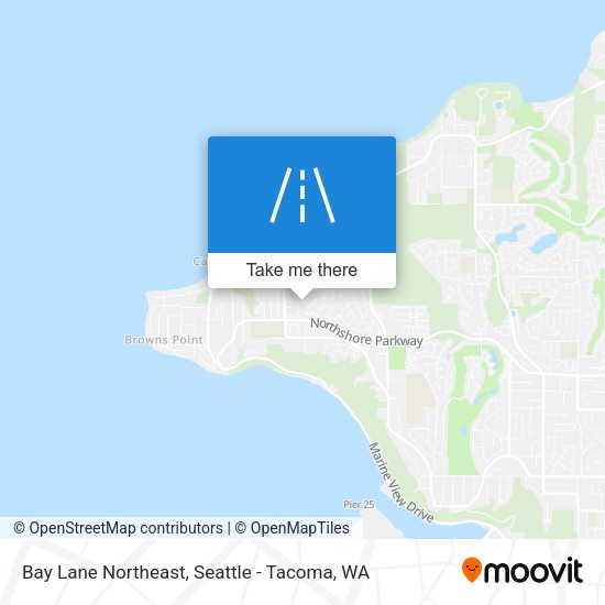 Bay Lane Northeast map