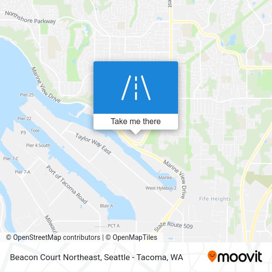 Beacon Court Northeast map