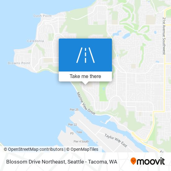 Mapa de Blossom Drive Northeast
