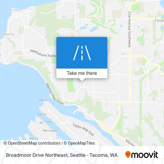 Broadmoor Drive Northeast map
