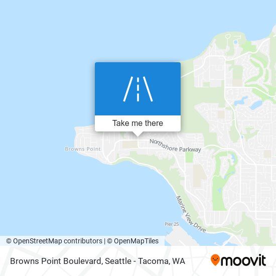 Mapa de Browns Point Boulevard