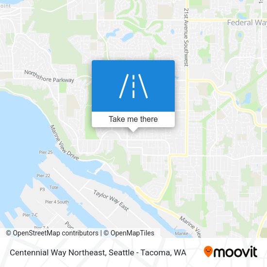 Centennial Way Northeast map