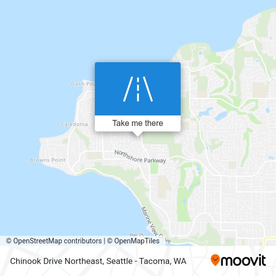 Chinook Drive Northeast map