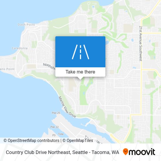 Country Club Drive Northeast map
