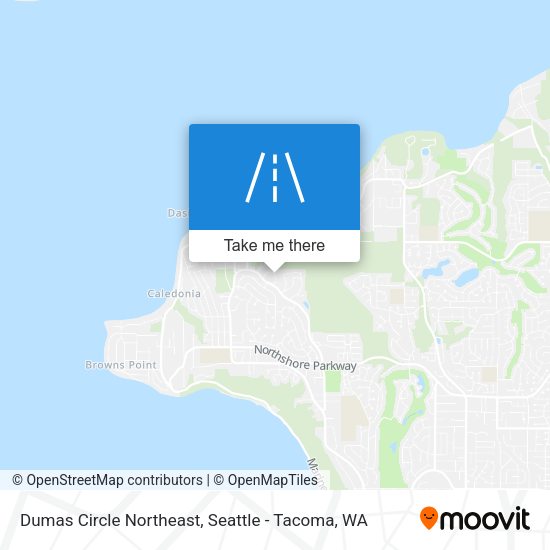 Dumas Circle Northeast map