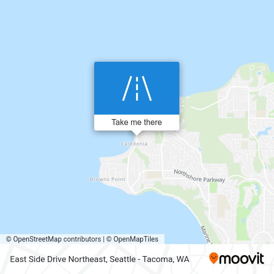 East Side Drive Northeast map