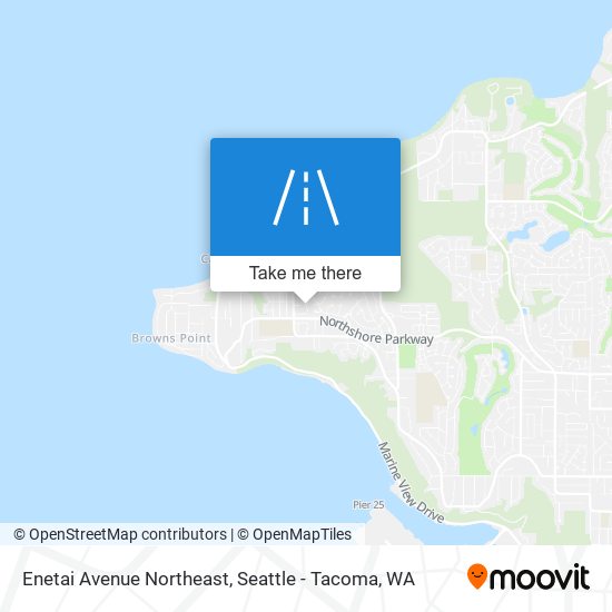 Enetai Avenue Northeast map