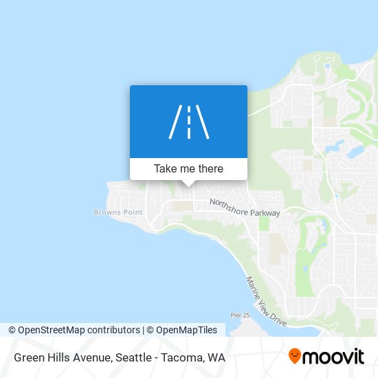 Green Hills Avenue map