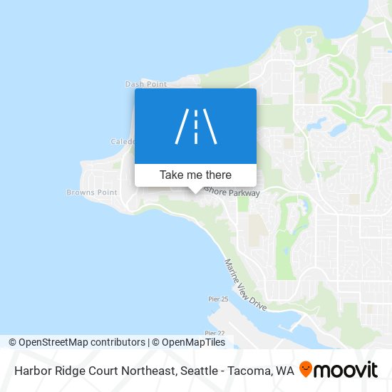 Mapa de Harbor Ridge Court Northeast