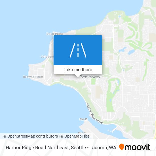 Harbor Ridge Road Northeast map