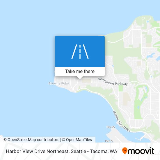 Mapa de Harbor View Drive Northeast