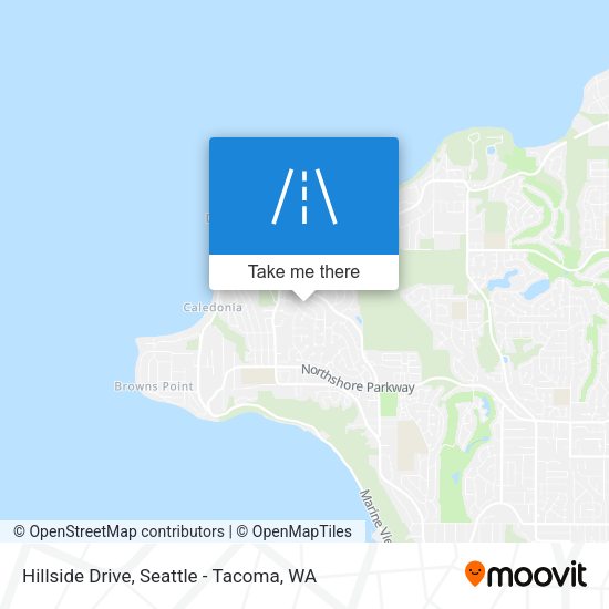 Mapa de Hillside Drive
