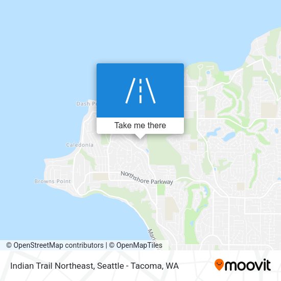 Indian Trail Northeast map